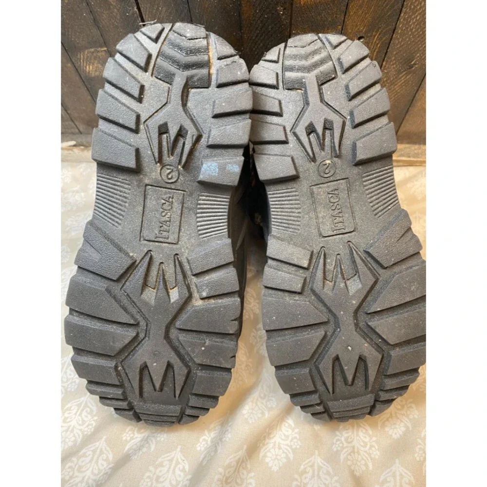 Itasca Boys Youth Size 2 Snow Boots Winter Camo Black Pull-On Drawstring